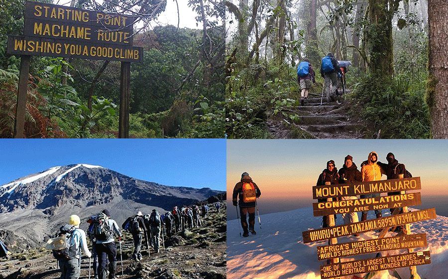 machame-route-hike-6-days Climb Kilimanjaro via the Machame route